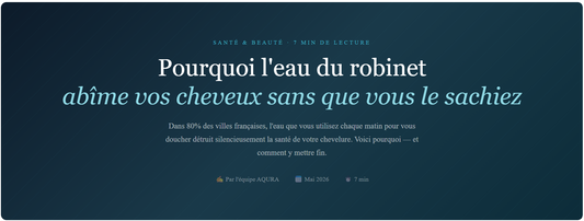 Pourquoi l'eau du robinet abîme vos cheveux (et comment y remédier)
