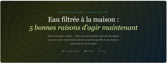 5 bonnes raisons de filtrer son eau de douche (santé, économies, écologie)