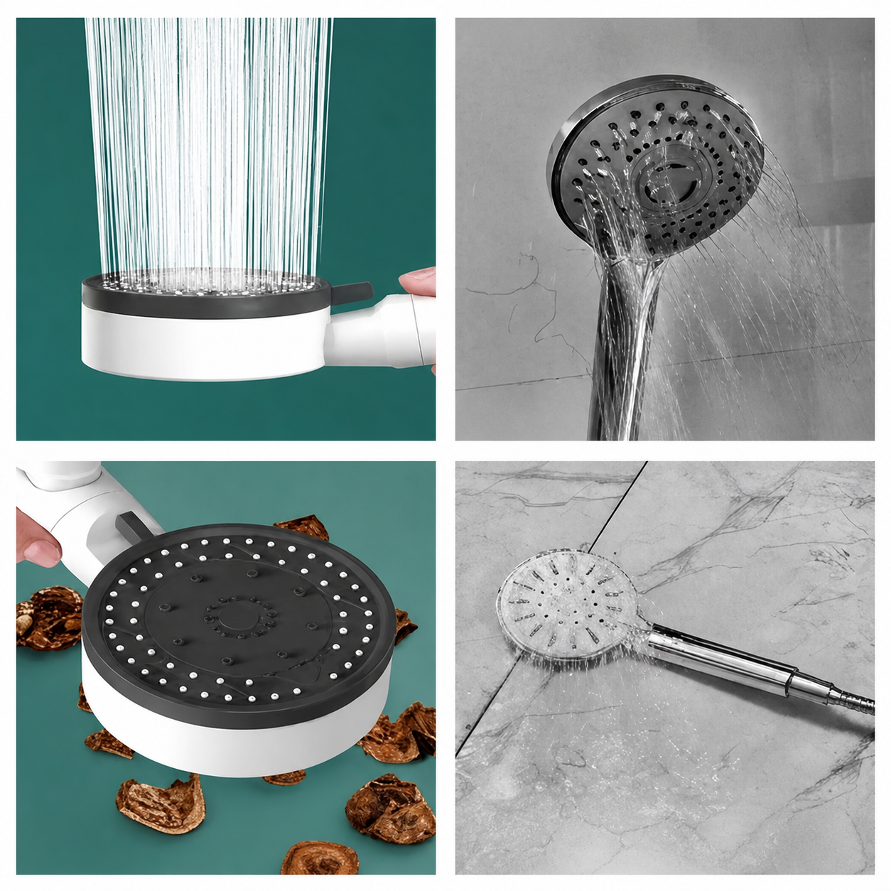 Pommeau de Douche Filtrant AQURA — Anti-Calcaire & Chlore