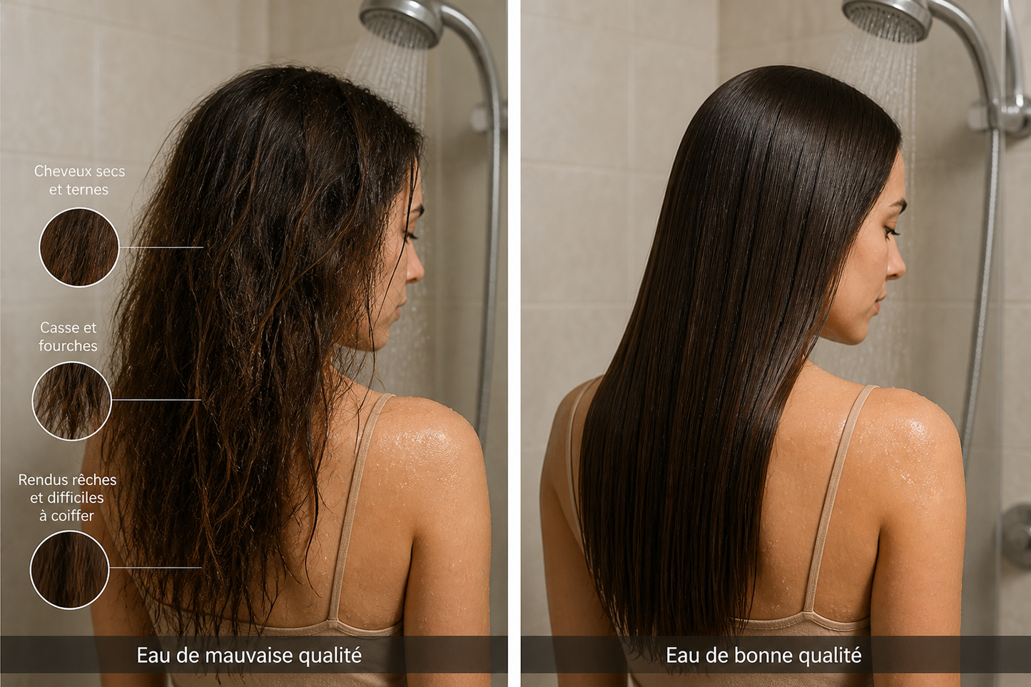 Pommeau de Douche Filtrant AQURA — Anti-Calcaire & Chlore